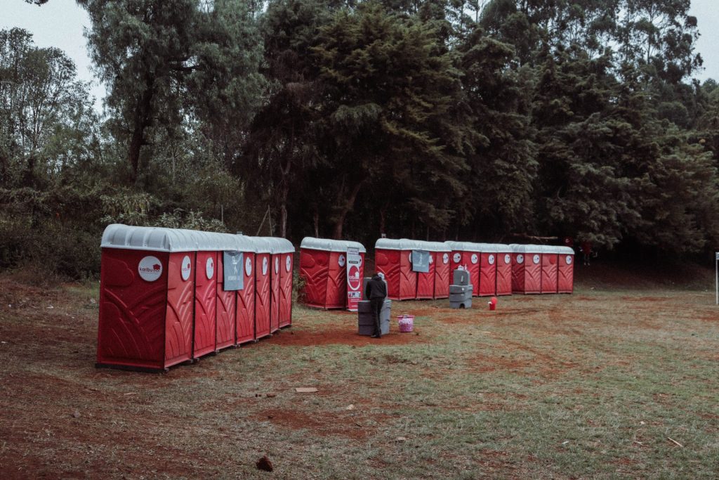 Portable toilets for events